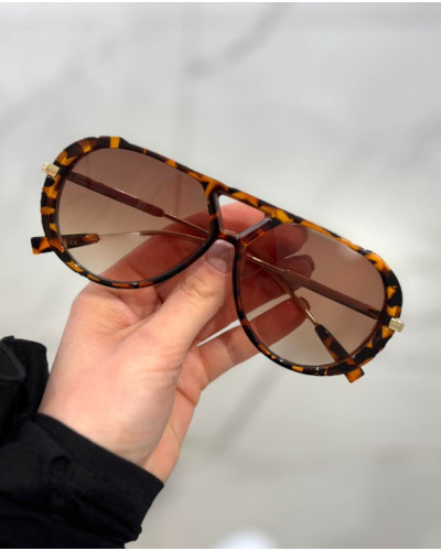 Okulary przeciwsłoneczne w panterkowy wzór