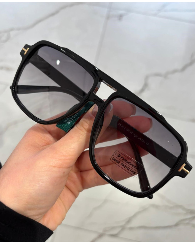 Okulary przeciwsłoneczne fotochromowe czarne