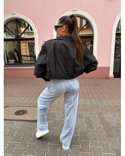 Spodnie jeansowe dzwony błękitne