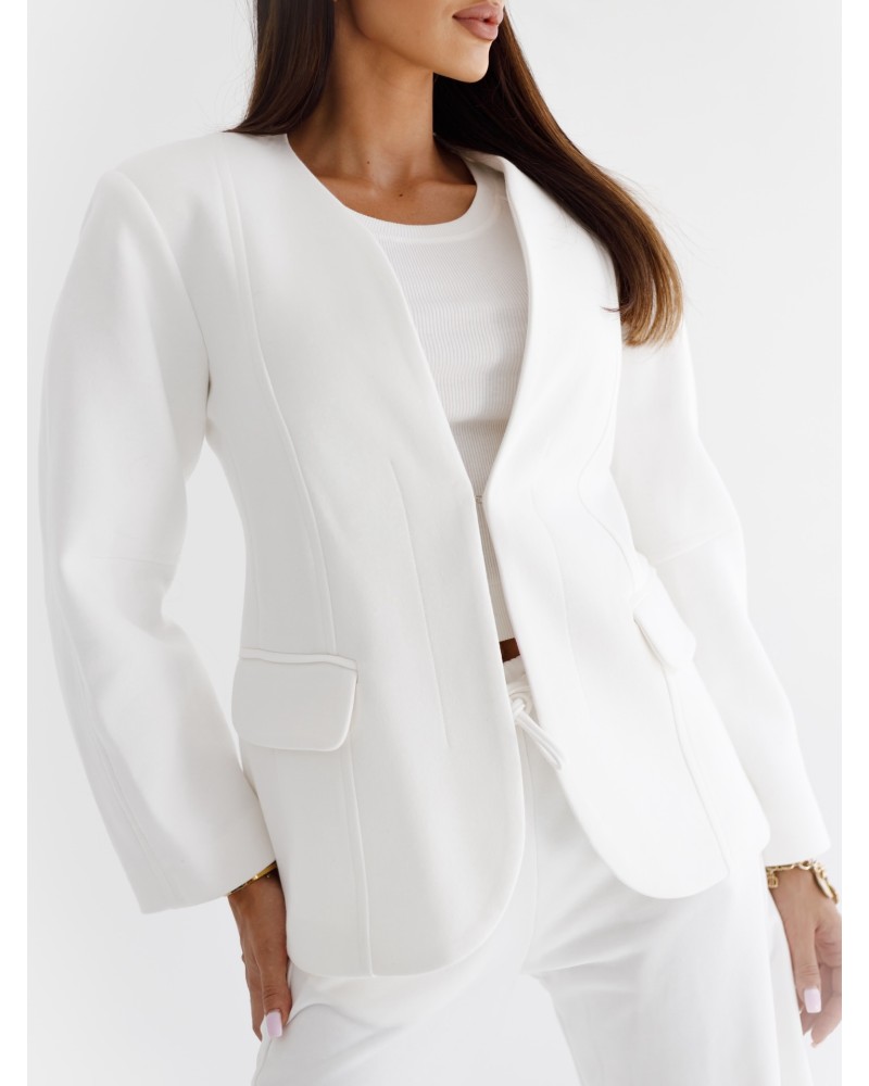 Marynarka typu Blazer By o la la...! śmietanowa Marynarka typu Blazer By o la la...! śmietanowa