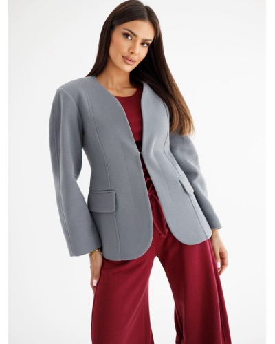 Marynarka typu Blazer By o la la...! grafitowa