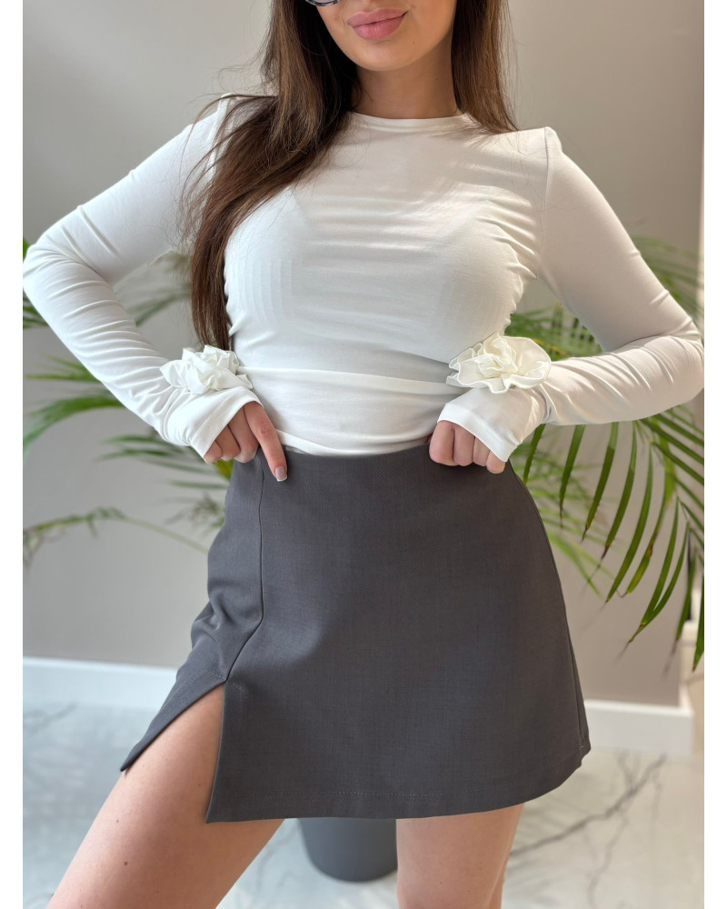 Spódnico-spodenki gładkie La Milla grafitowe