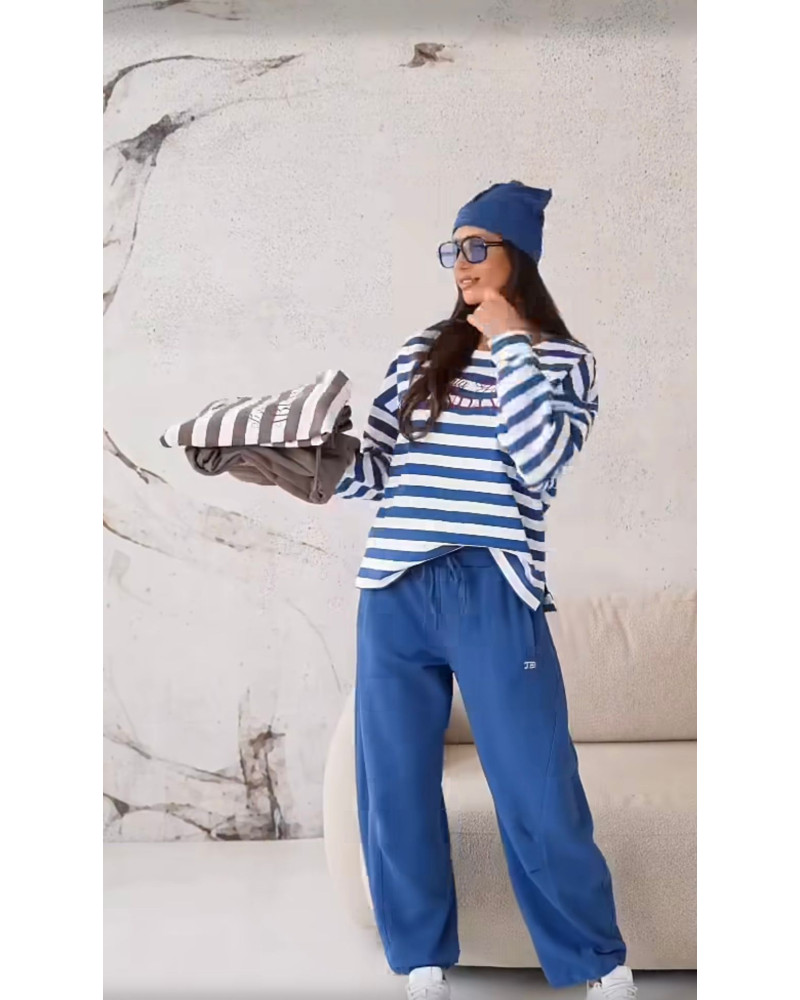 Bluza w paski By o la la...! Garments denim