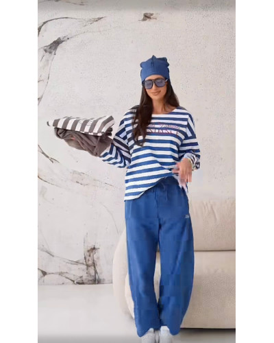 Bluza w paski By o la la...! Garments denim