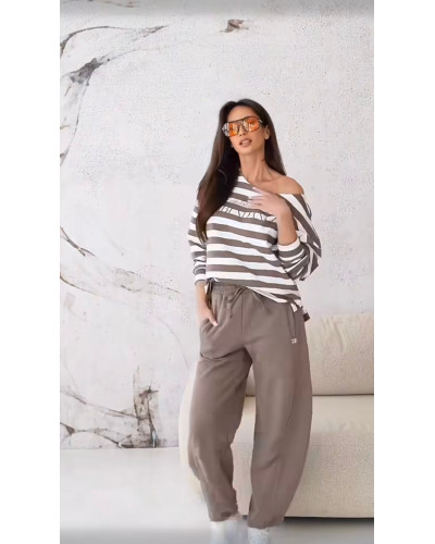 Bluza w paski By o la la...! Garments kakao