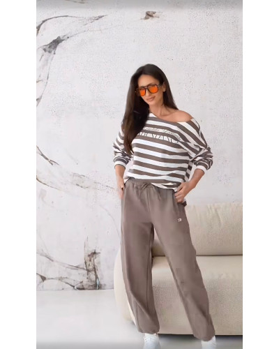 Bluza w paski By o la la...! Garments kakao