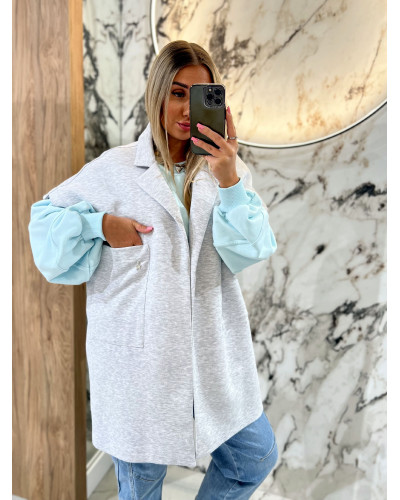 Kamizelka dresowa By o la la...! szary melanż