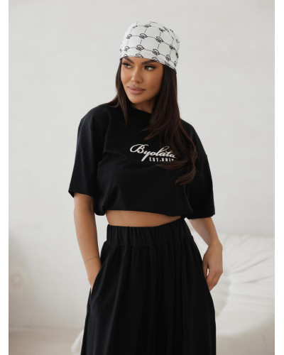 T-shirt By o la la...! EST. 2015 czarny