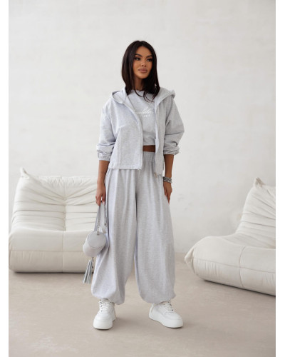 Bluza By o la la...! EST. 2015 szary melanż