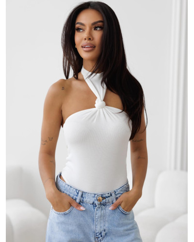 Body z supełkiem By o la la...! śmietanowe