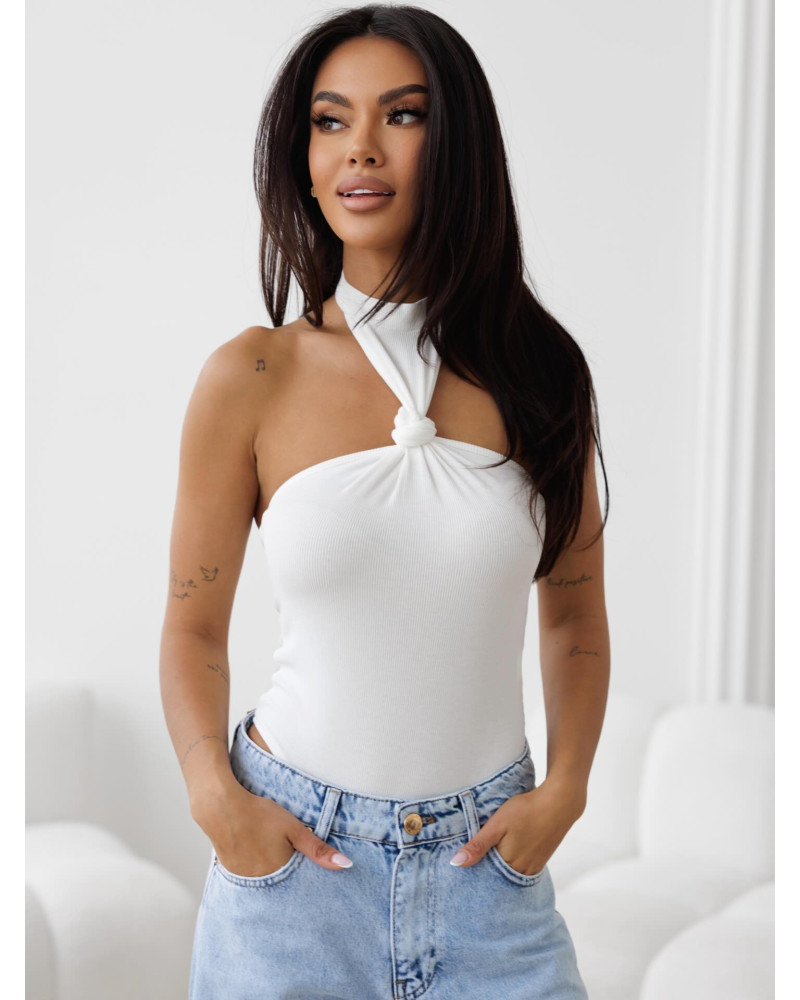 Body z supełkiem By o la la...! śmietanowe