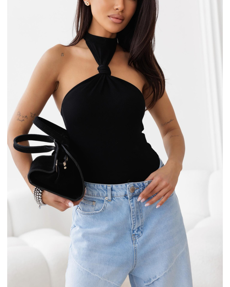 Body z supełkiem By o la la...! czarne