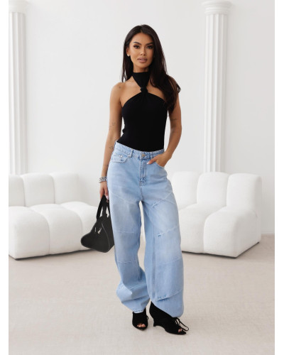 Body z supełkiem By o la la...! czarne