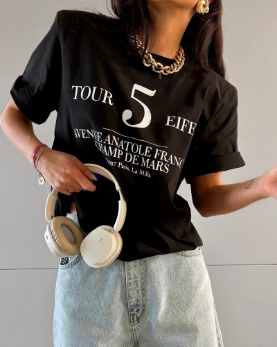 T-shirt Tour 5 La Milla czarna