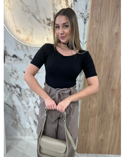 Body z różą By o la la...! czarne