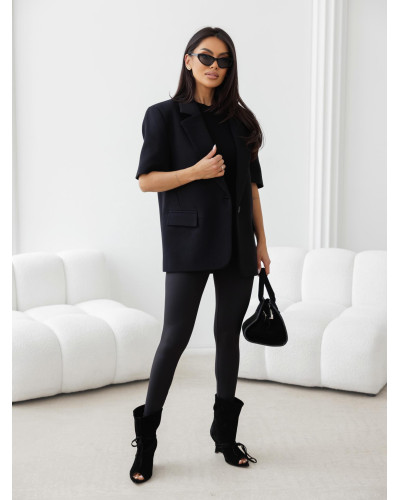 Marynarka dresowa z krótkim rękawem By o la la...! czarna