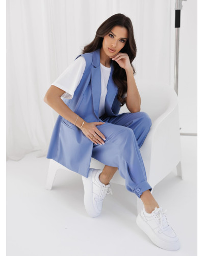 Kamizelka materiałowa By o la la...! niebieska