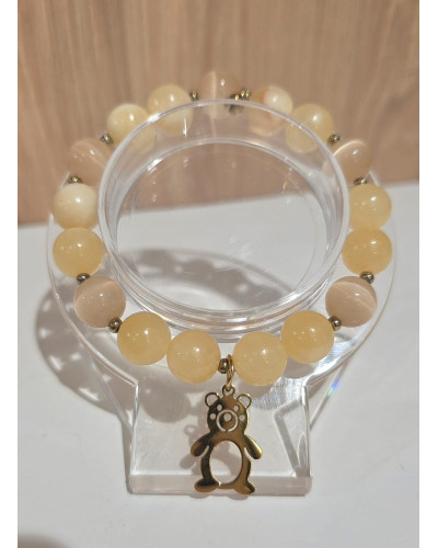 Bransoletka miś By o la la..! żółta