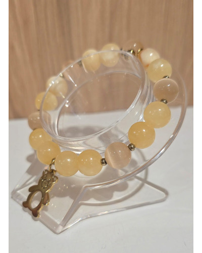 Bransoletka miś By o la la..! żółta