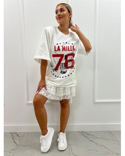 T-shirt orzeł La Milla biały