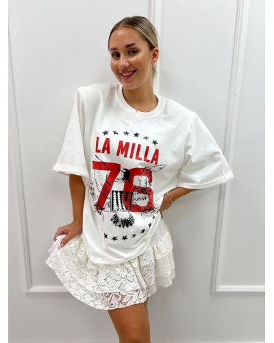 T-shirt orzeł La Milla biały