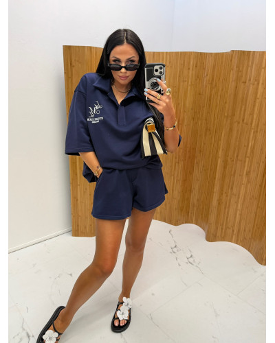 Komplet dresowy polo La Milla granatowy