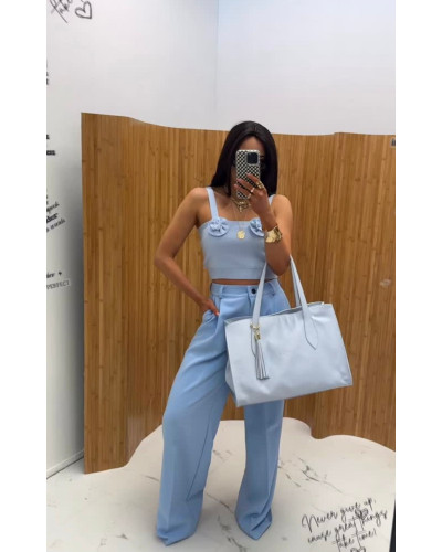 Torebka shopperka La Milla błękitna