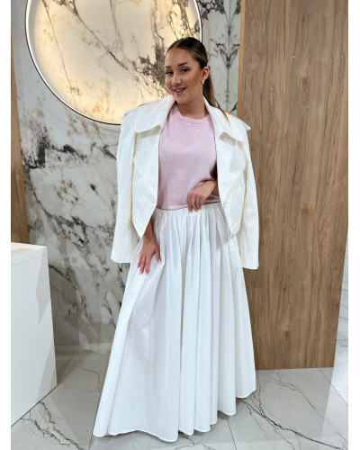 Spódnica maxi By o la la...! śmietankowa