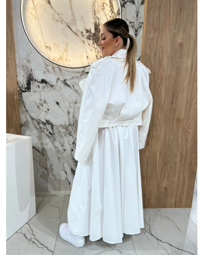 Spódnica maxi By o la la...! śmietankowa