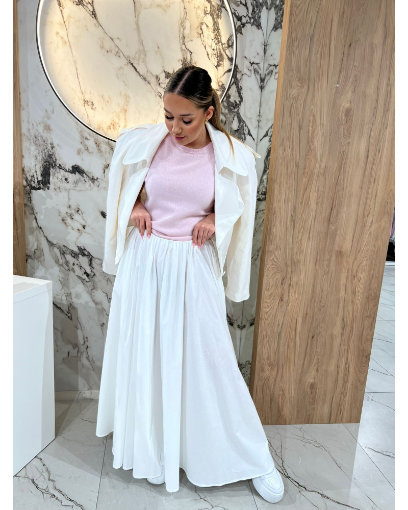 Spódnica maxi By o la la...! śmietankowa