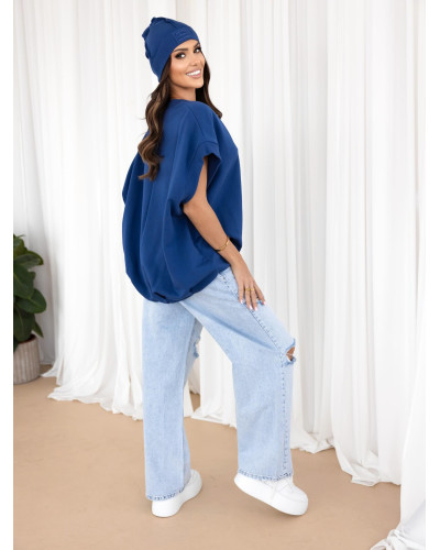 Bluza bez rękawów oversize By o la la...! denim
