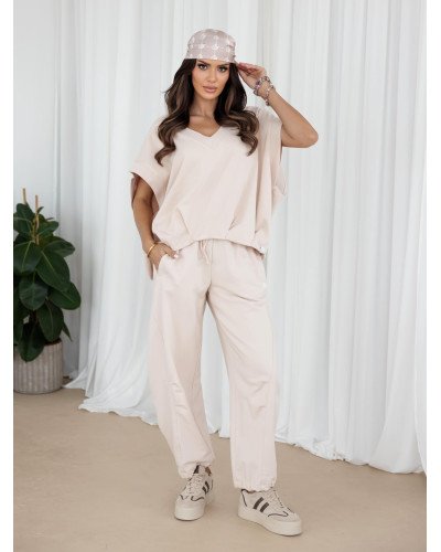 Bluza bez rękawów oversize By o la la...! nude