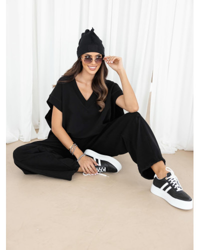 Bluza bez rękawów oversize By o la la...! czarna