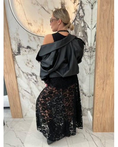 Spódnica midi koronkowa By o la la...! czarna