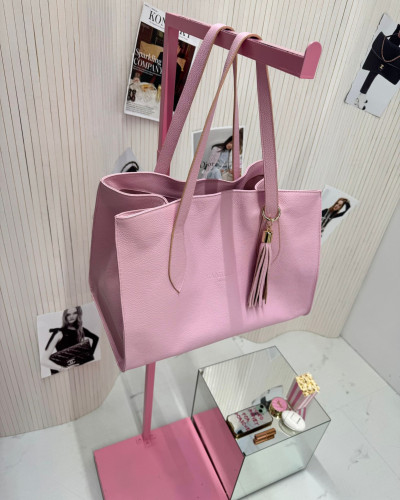 Torebka shopperka La Milla jasny róż