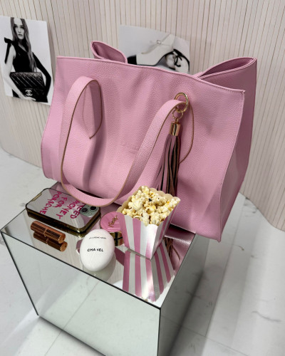 Torebka shopperka La Milla jasny róż