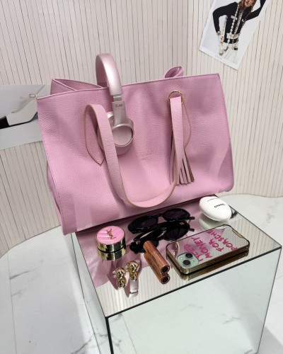 Torebka shopperka La Milla jasny róż