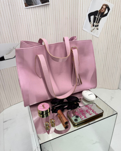 Torebka shopperka La Milla jasny róż