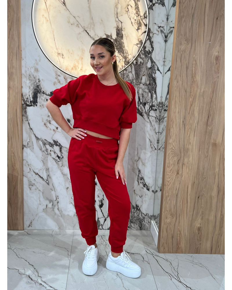 Spodnie dresowe By o la la...! red kiss