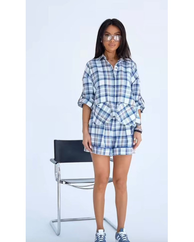 Komplet koszula + spodenki By o la la...! niebieski