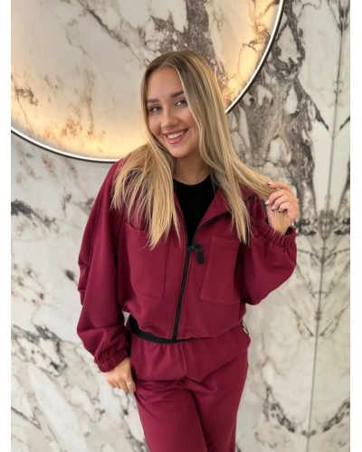 Spodnie dresowe serduszka By o la la...! merlot