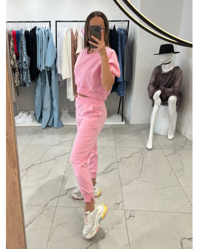 Spodnie dresowe By o la la...! sugar pink