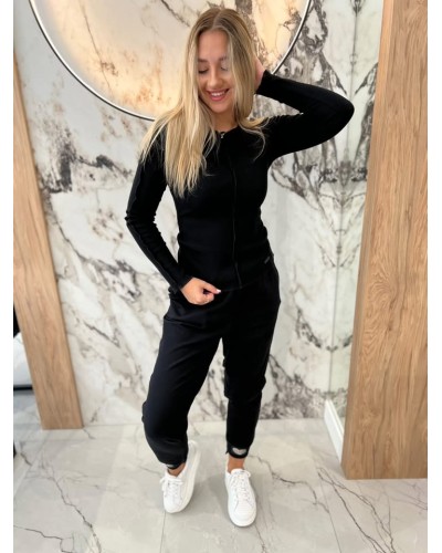 Spodnie dresowe serduszka By o la la...! czarne