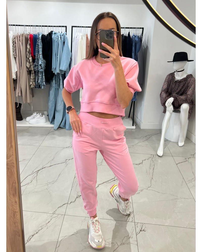 Spodnie dresowe By o la la...! sugar pink