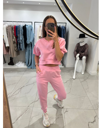 Spodnie dresowe By o la la...! sugar pink
