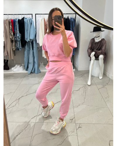 Spodnie dresowe By o la la...! sugar pink