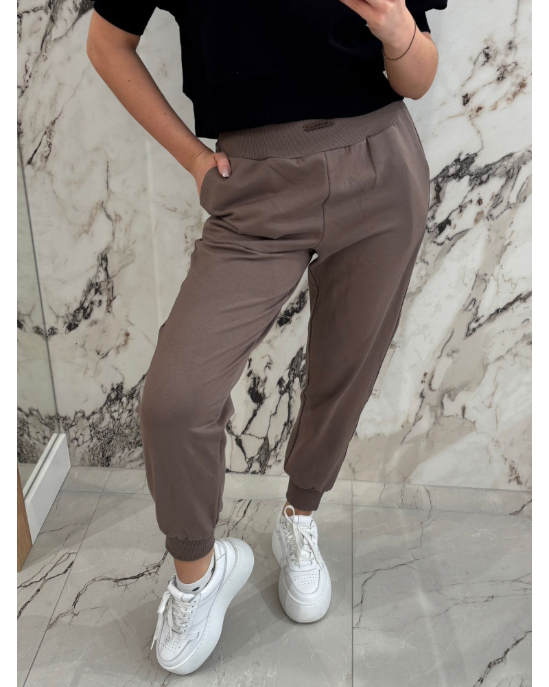 Spodnie dresowe By o la la...! kakao