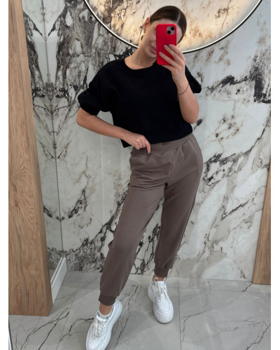 Spodnie dresowe By o la la...! kakao