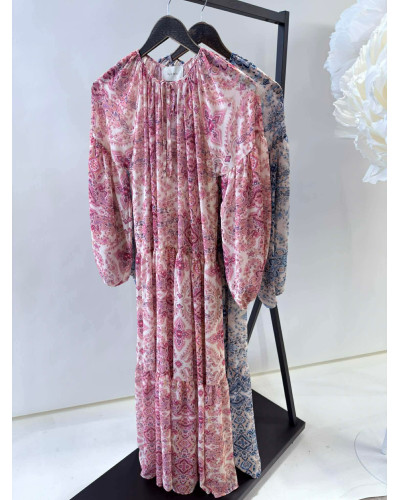 Sukienka wzorzysta By o la la...! różowa