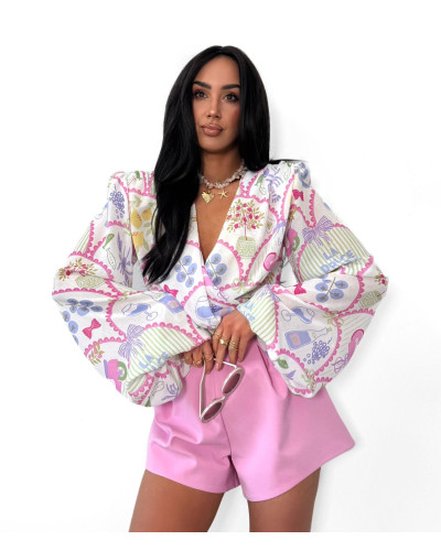 Koszula wiązana La Dolce Vita La Milla różowa